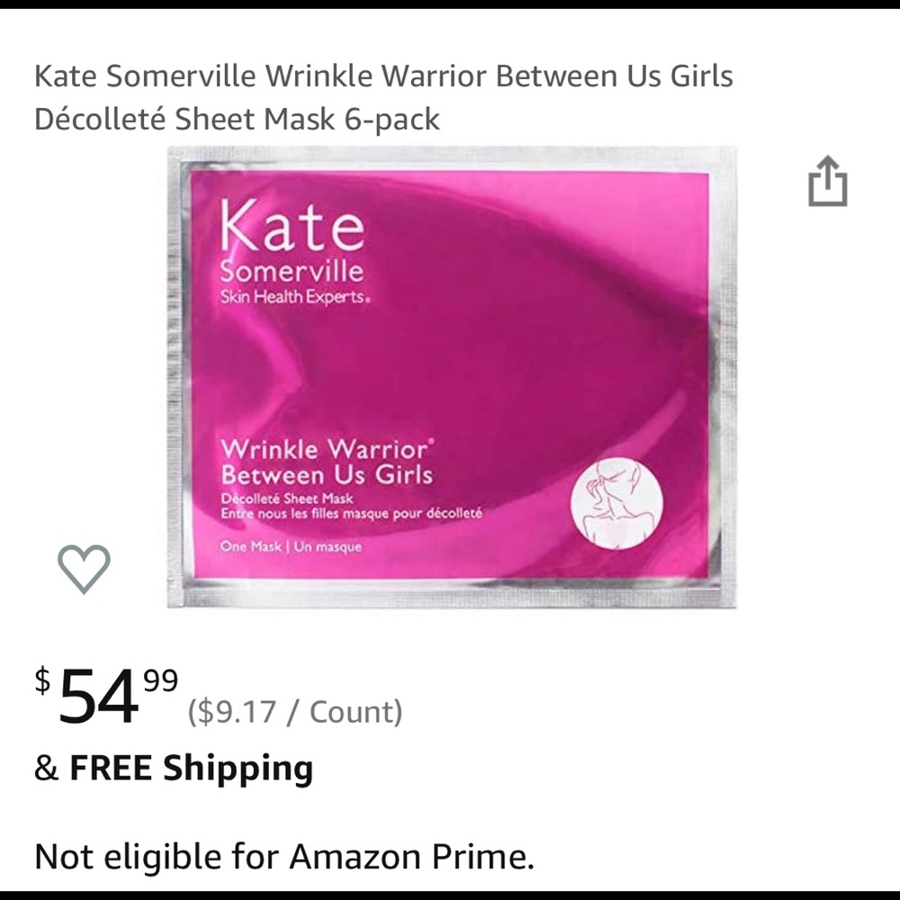 Kate Somerville Décolleté Sheet Mask 6 pack